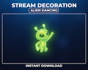 Animación de baile alienígena - Superposición de Twitch con alienígenas, alerta de transmisión / decoración