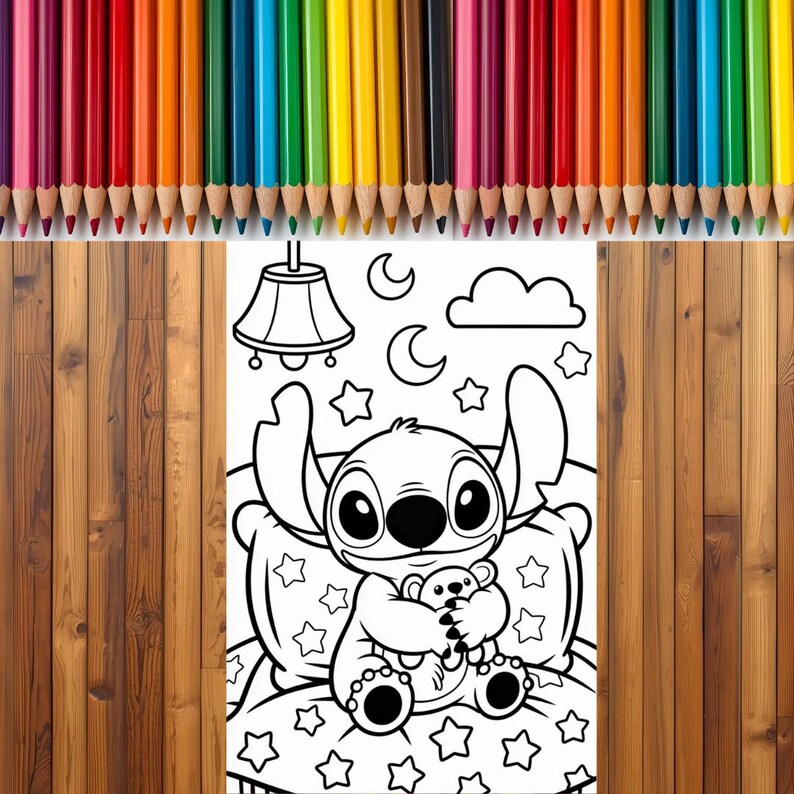 Minecraft Stitch Colouring In 20 Page Children’s Stitch Character Creative Colouring Pages - Etsy