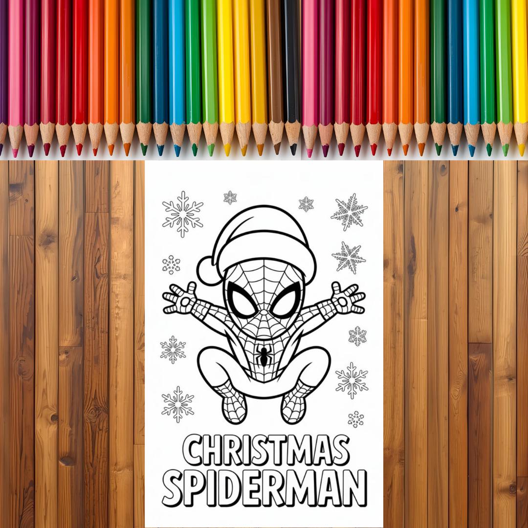 Spiderman color page - Etsy 日本, image size:1080x1080