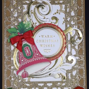 Warm Christmas Wishes Bell Set of 2 cards