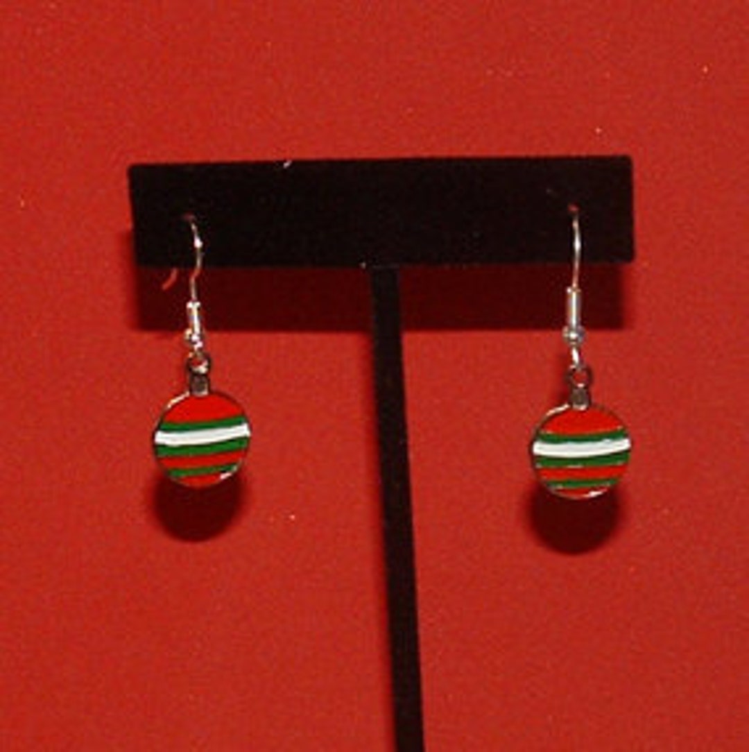 Christmas Ornament Earrings Etsy