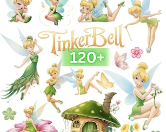Oltre 120 clipart di Trilli, Trilli in formato PNG, Trilli ad acquerello, fate glitterate, stampa a sublimazione su richiesta, clipart per bambini carini, download immediato