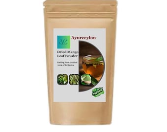 Polvo de hoja de mango seca de Ceilán puro