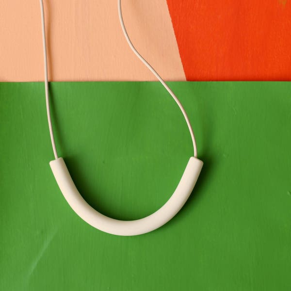 not quite a semicircle makes a necklace