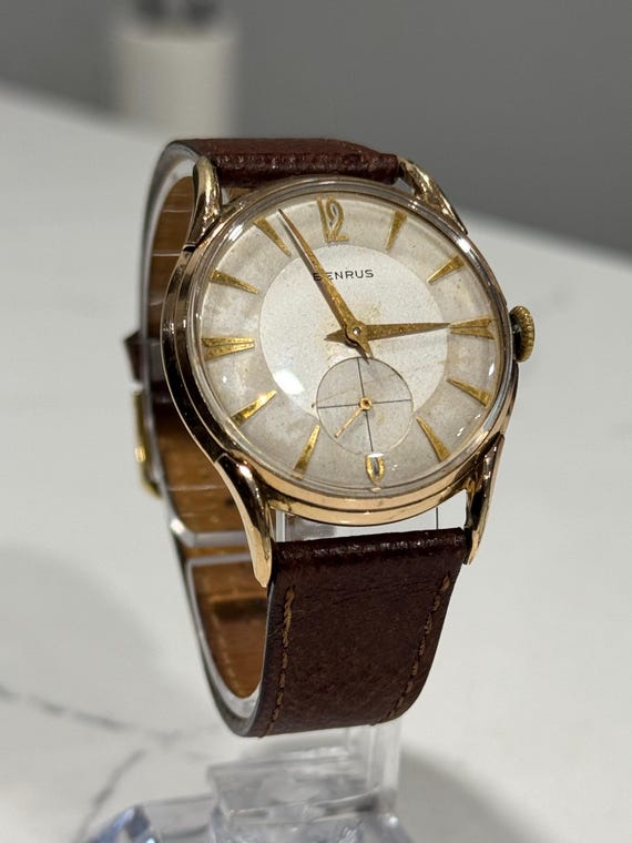 Vintage Benrus Mechanical Watch 1950s | Gold-tone Case | Small