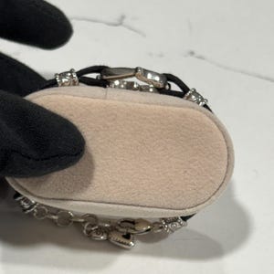 Massives Sterling Silber Brighton Herz Armband, Schwarze Kordel Designer Schmuck Bild 10