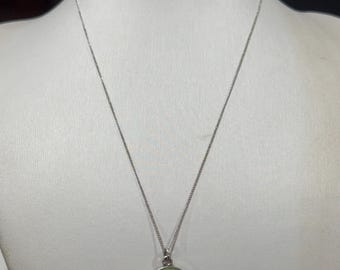 Sterling Silber Leo Sternzeichen Halskette 925er Silber Grün Emaille Löwe Medaillon Astrologie Anhänger