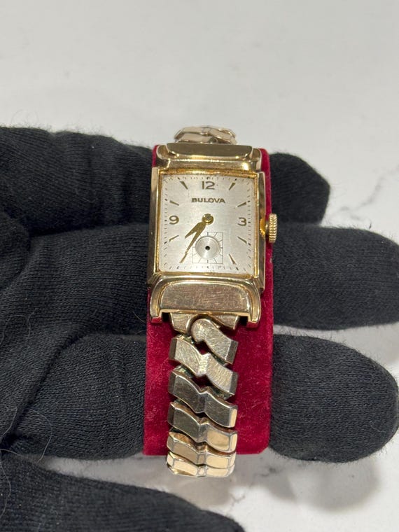 Vintage Bulova Rectangular Watch Project Swiss Me… - image 4