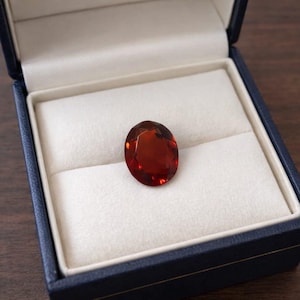 Red Ruby Oval Cut Gemstone 10-12 CT, Faceted Loose Ruby for Ring Setting or Pendant, July Birthstone Gift, Deep Red Statement Stone