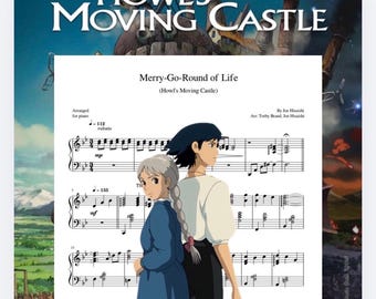Spartito digitale per pianoforte di Merry-Go-Round of Life (Il castello errante di Howl) Originale