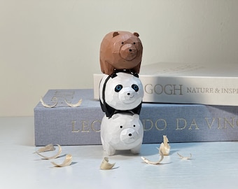 We Bare Bears Figures | Collectibles | Desk Decoration | Grizzly