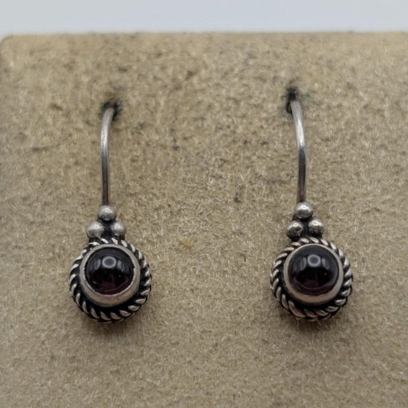 Purple Garnet Drop Bead - Etsy