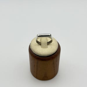 Vintage sterlingsilverring med initial I, storlek 6, minimalistisk fin 3,6 g