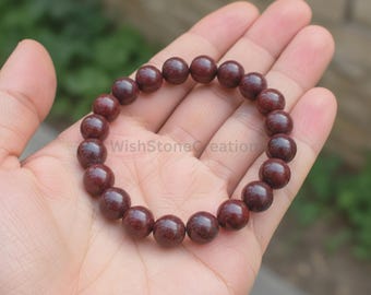 RED JASPER Bracelet, Stretch Fit Handmade With Gift Bag , Crystal Gemstone 8mm Bracelet, Gift for her, Mothers Day Gift