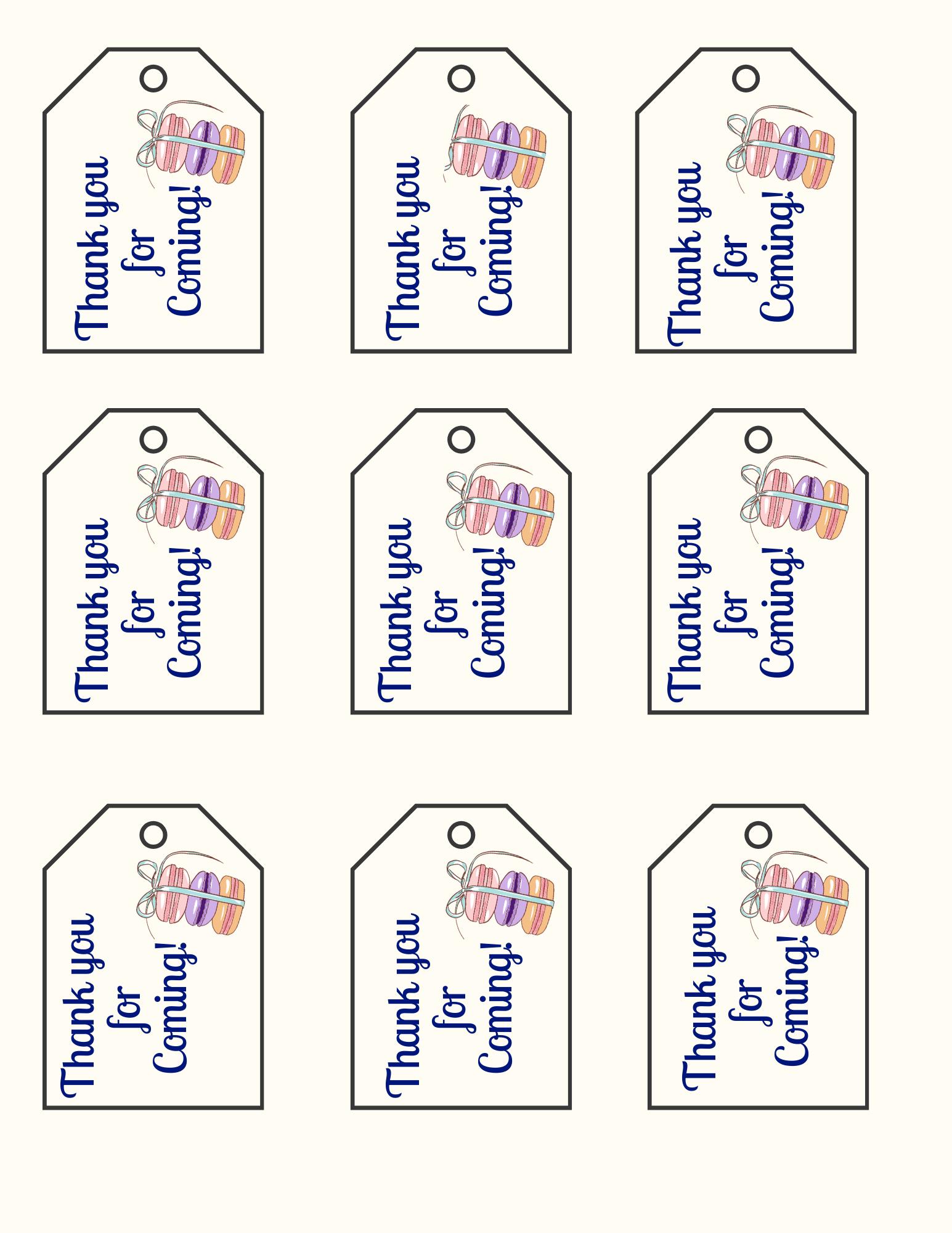 Editable Thank You Gift Tag Template | Canva (digital Download) - Etsy