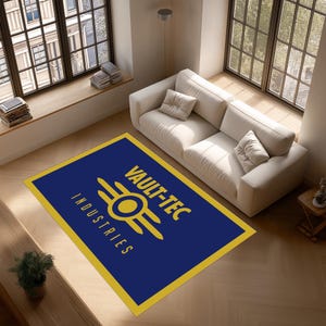 Fallout Teppich, Retro Vault Inspiriert Teppich, Gamer Room Decor