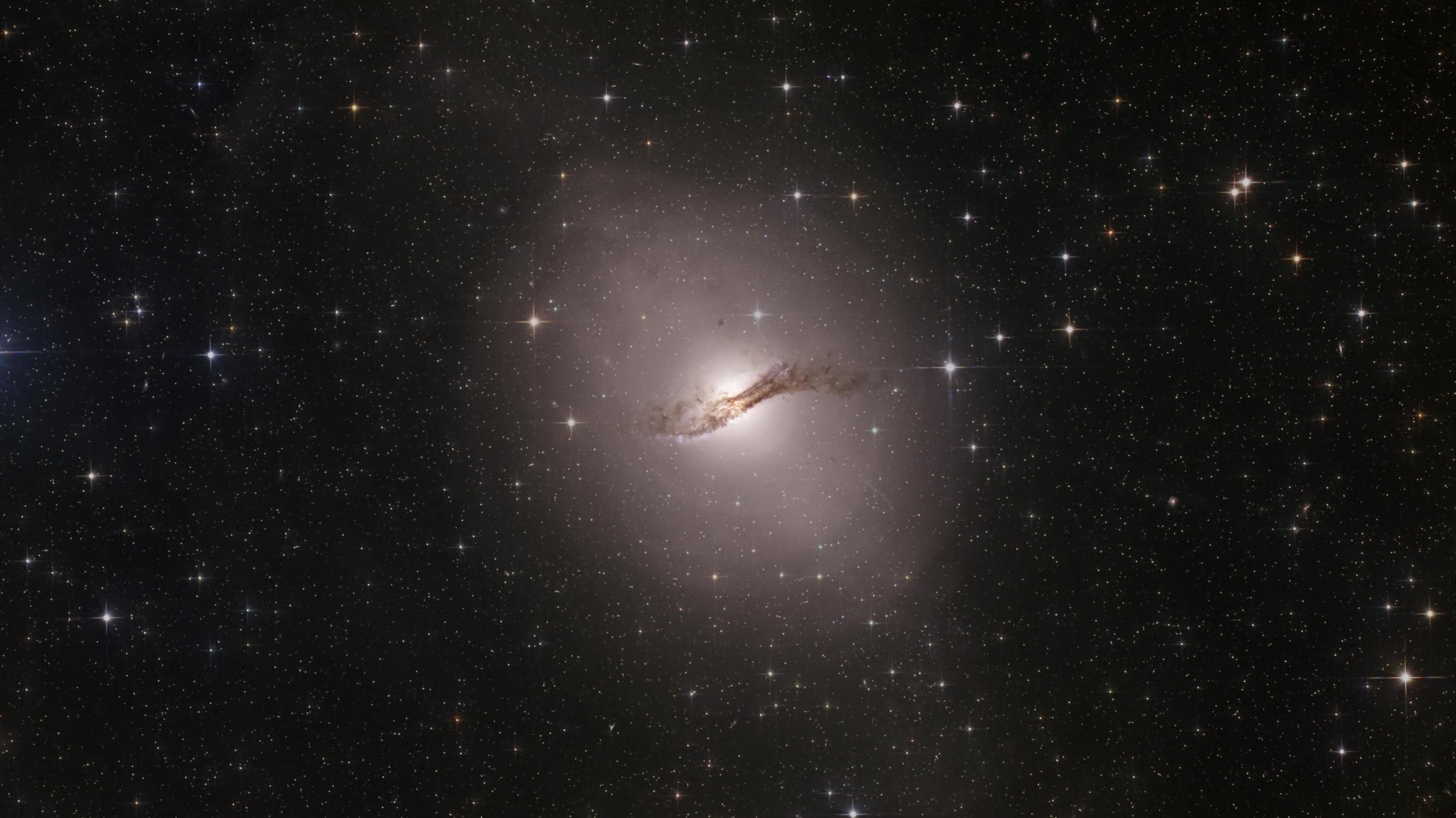 Centaurus A Galaxy Wallpaper 4K | Real Telescope Astrophotography | NGC ...