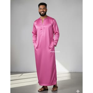 satin night dress for men 22 Momme Black Collar Silk Robe Navy Blue XL