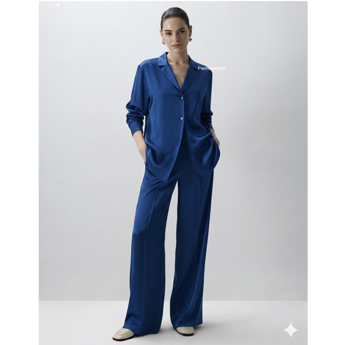 Woman Royal Blue Dress Pants - Etsy