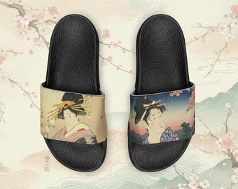 Sandalias con tiras extraíbles para mujer Ukiyoe Art