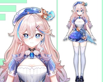 Premade Live2D Vtuber Model: Ready to Use, VTubeStudio Compatible