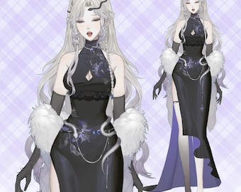 Premade Live2D Vtuber Model: Ready to Use, VTubeStudio Compatible