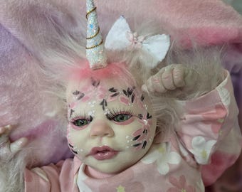 Reborn Unicorn fairy baby doll fantasy