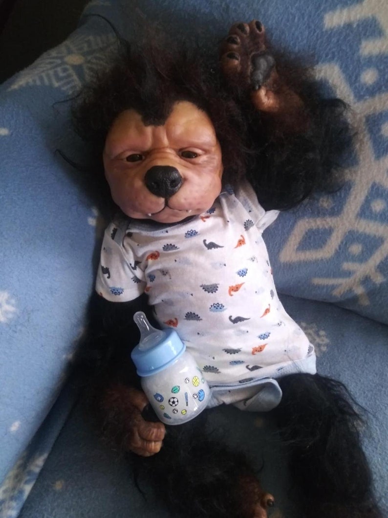 Reborn Custom made to order Werewolf pup artist doll were dog Etsy