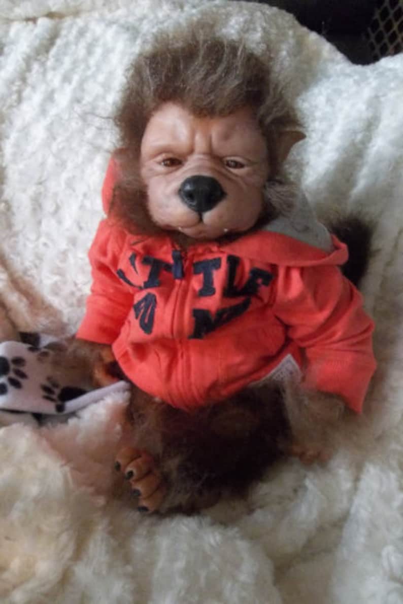 Reborn Custom made to order Werewolf pup artist doll were dog Etsy