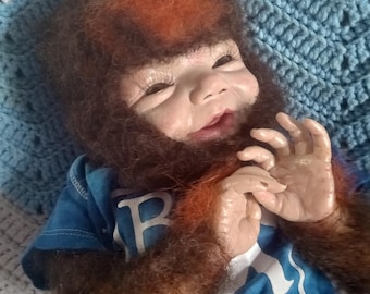MONSTER BABIES! BY bB　BONEBAD Reborn Baby Bigfoot Hybrid Monster Alternative Artist Doll