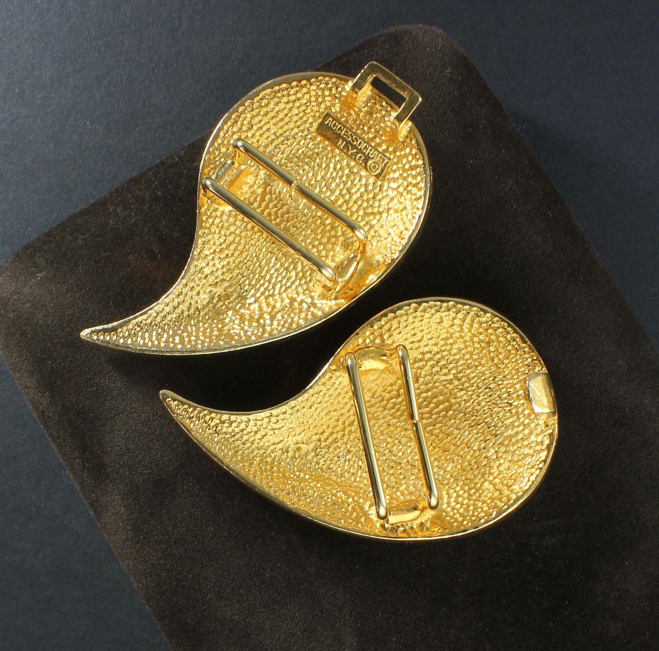 ACCESSOCRAFT NYC Gold Tone Paisley Buckle - Etsy display picture 1