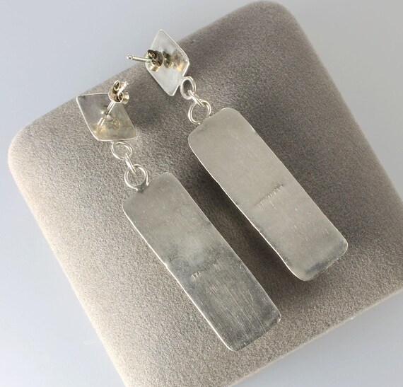 ZUNI Sterling Multi Stone Inlay Dangle Earrings N… - image 3