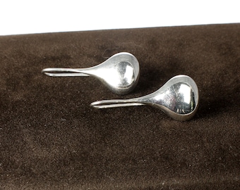 925 Sterling Teardrop Dangle Hook Earrings, ear wires