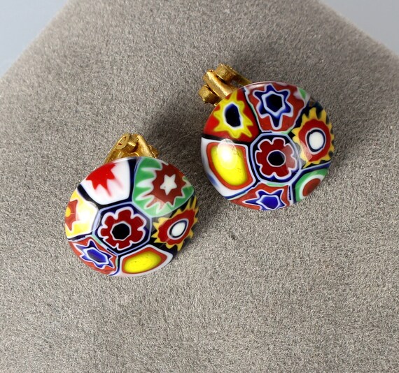 Vintage murano clearance glass earrings