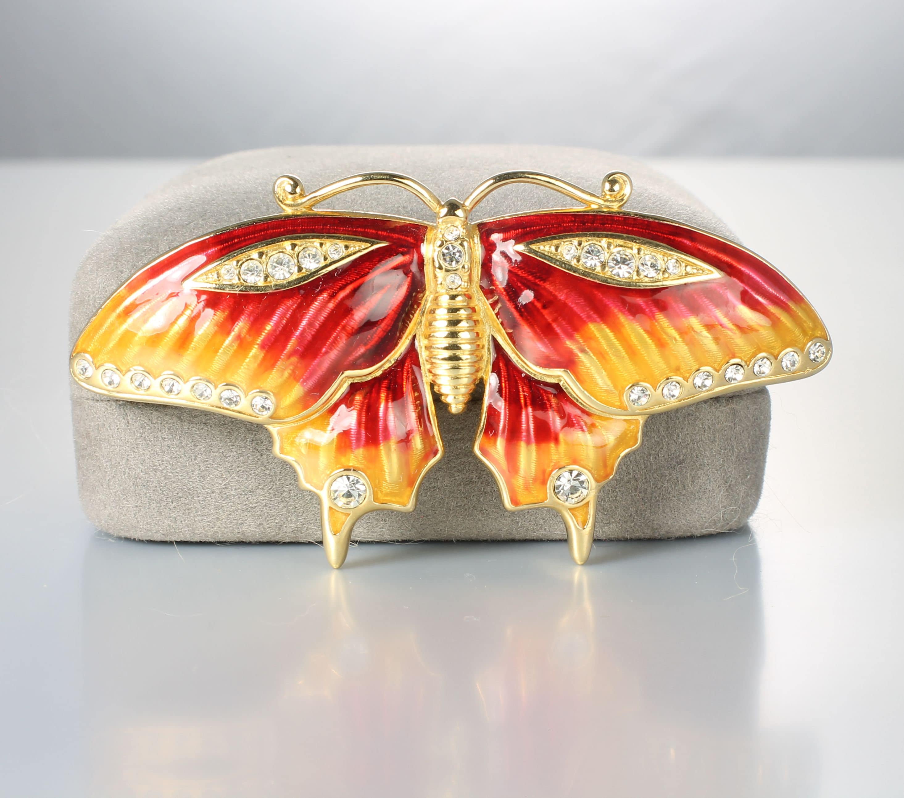 Swarovski Butterfly Brooches - Etsy