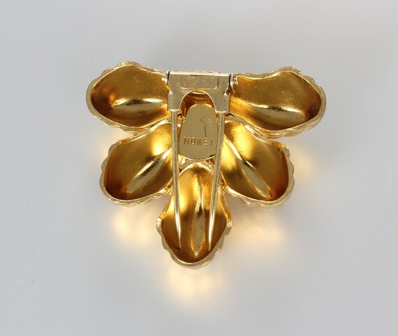 Broche Monet Vintage métal doré Ref H204 Broche Monet Vintage métal doré Ref H204