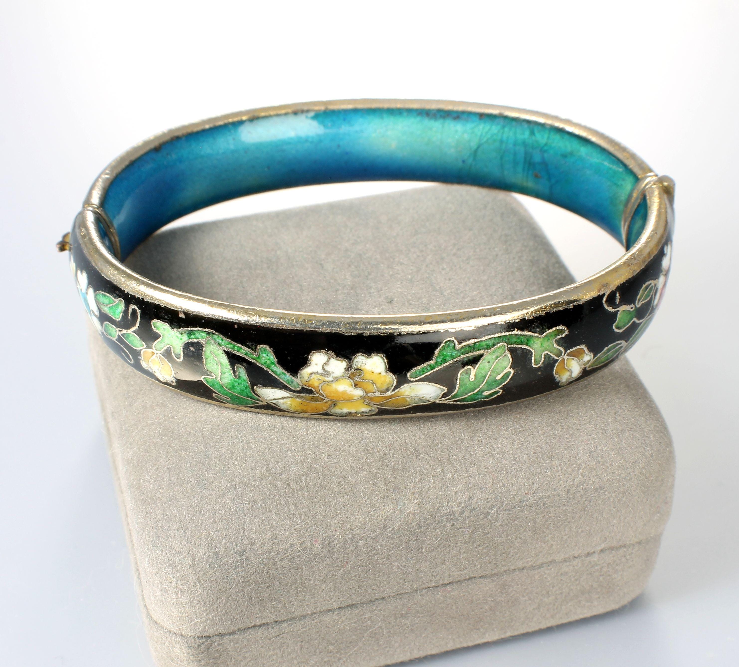 Cloisonne Bangle Set - Etsy