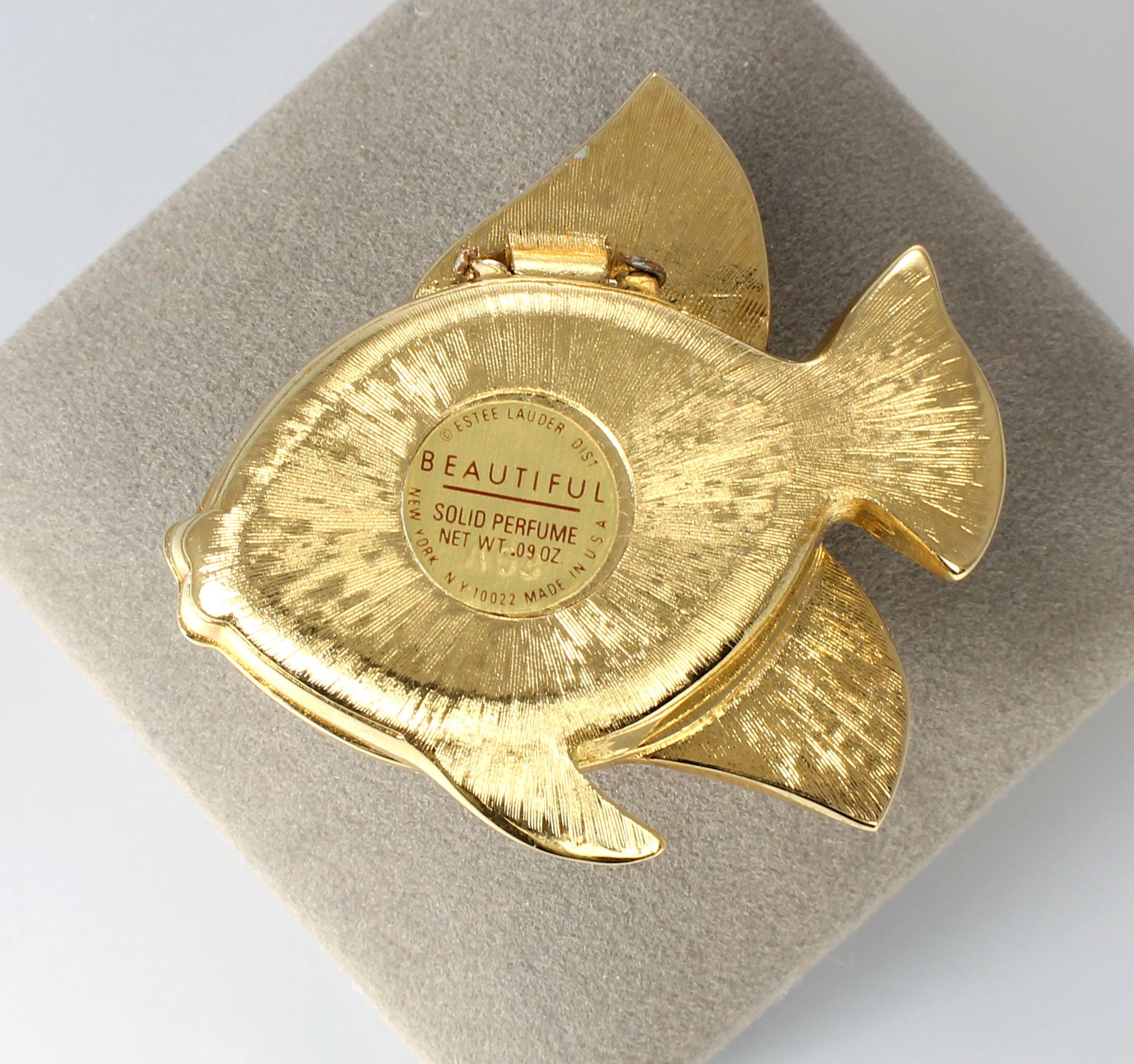 Estee Lauder Tropical Fish Enamel Solid Perfume Compact - Etsy