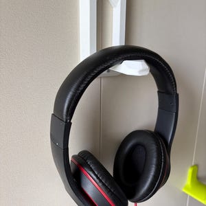 Faltbarer Wand-Kopfhörer-Halter | 3D gedruckter Kopfhörer | Platzsparender minimalistischer Haken