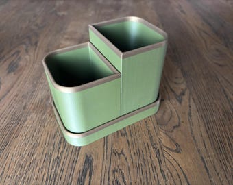 Moderner Zahnbürsten Halter Organizer | 3D druckbares Badezimmer Accessoire