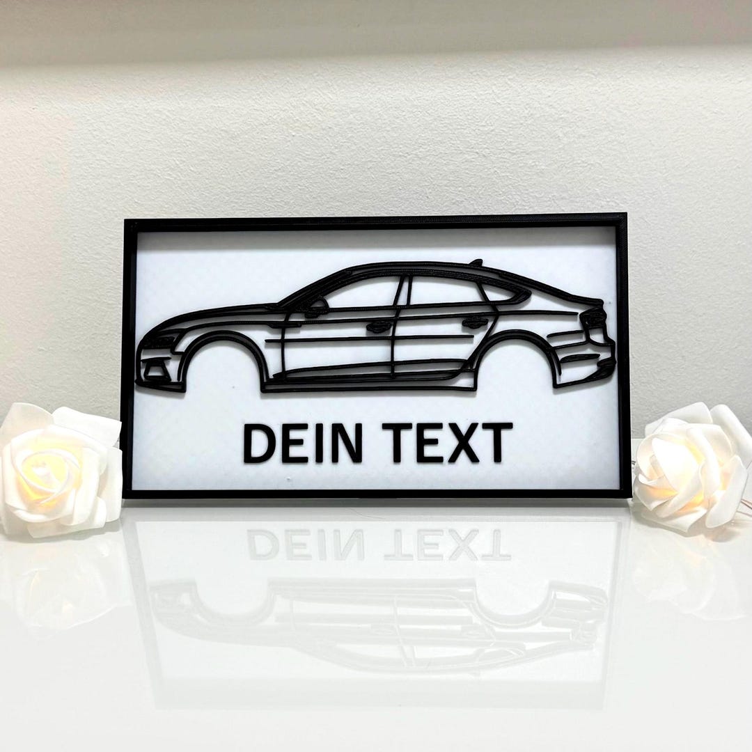 Your Personalized Car in a Frame – a Unique Gift – Printed From a ...