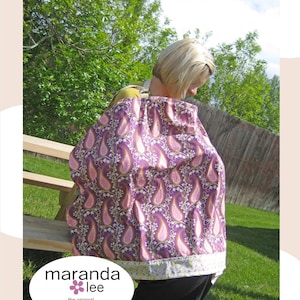 Nursing Cover  Sewing Pattern - PDF Pattern - Easy Nursing Coverup Pattern Download - Boutique - Beginner
