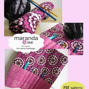 Crochet Hook Roll Pattern PDF Crochet Hook Case Clutch Sewing Pattern to Download Boutique Email image 3