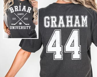 Briar University Graham 44 Shirt, Off-Campus Crewneck, Hockey Romance Shirt, Briar U Sweatshirt, Campus Hockey