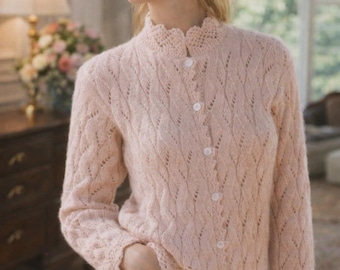 Heirloom Lace Cardigan Strickmuster - Zeitloser Luxus-Pullover | PDF zum Stricken und Stricken