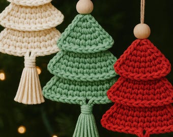 Weihnachtsbaum Ornamente häkeln – Schritt-für-Schritt-Anleitung (PDF)