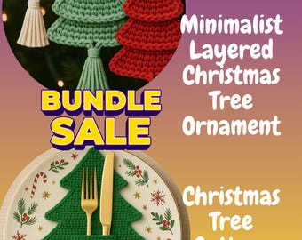 Weihnachtliche Häkelanleitung – Tannenbaum & Besteckhalter - PDF Download