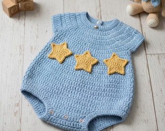 Baby Strampler Häkelanleitung - Größentabelle schnürsenkelleicht