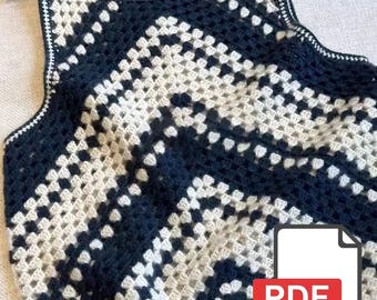 Haut d'été au crochet en PDF, tutoriel détaillé avec graphiques et photos, pull ajouré sans dossier, motif au crochet intermédiaire