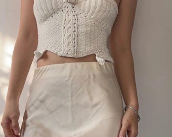 Original Design | Workwear-Style Crocheted Bandeau Top — Video Tutorial